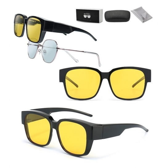 Okulary PREMIUM Nakładane na Korekcyjne rozjaśniające polaryzacyjne EST-GR201-1Y